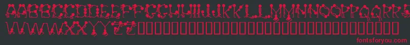Groupsex Font – Red Fonts on Black Background
