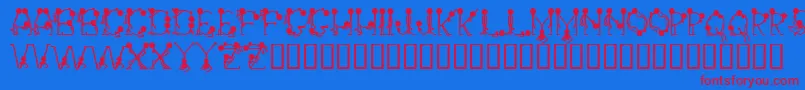 Groupsex Font – Red Fonts on Blue Background