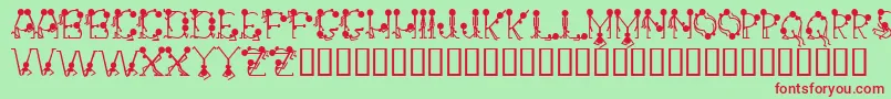 Groupsex Font – Red Fonts on Green Background