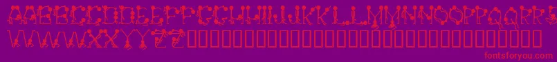 Groupsex Font – Red Fonts on Purple Background