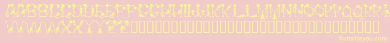 Groupsex Font – Yellow Fonts on Pink Background