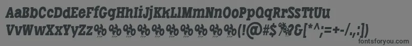 LibertatusRegItalicFfp-Schriftart – Schwarze Schriften auf grauem Hintergrund