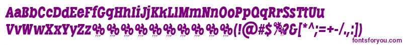 LibertatusRegItalicFfp Font – Purple Fonts on White Background