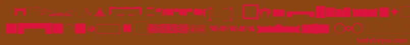 Pfornmtreasures3Layer1 Font – Red Fonts on Brown Background