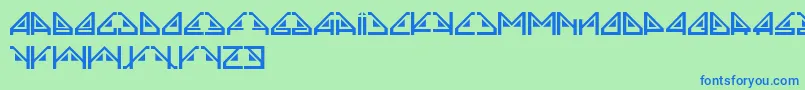 Sindrome Font – Blue Fonts on Green Background