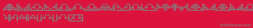 Sindrome Font – Gray Fonts on Red Background