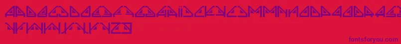 Sindrome Font – Purple Fonts on Red Background