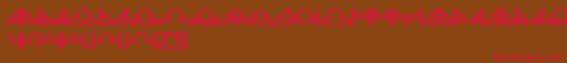 Sindrome Font – Red Fonts on Brown Background