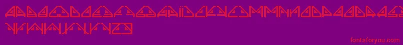 fuente Sindrome – Fuentes Rojas Sobre Fondo Morado