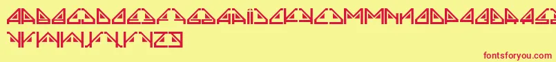 Sindrome Font – Red Fonts on Yellow Background