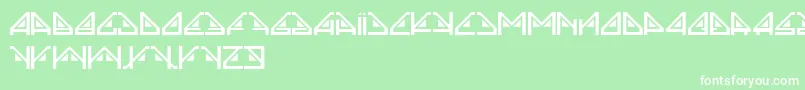 Sindrome Font – White Fonts on Green Background