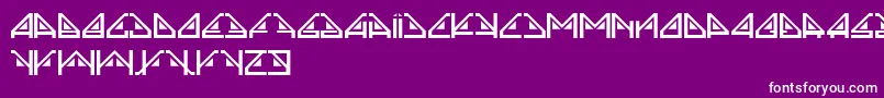 フォントSindrome – 紫の背景に白い文字