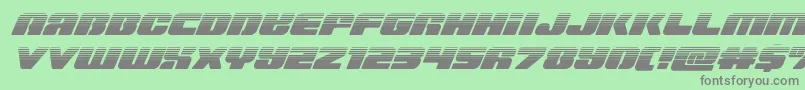 Capricushalf Font – Gray Fonts on Green Background