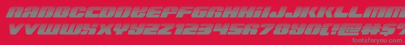 Capricushalf Font – Gray Fonts on Red Background