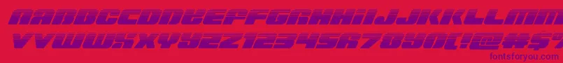 Capricushalf Font – Purple Fonts on Red Background