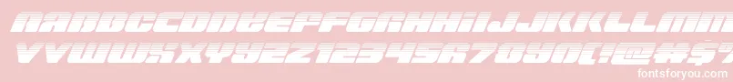 Capricushalf Font – White Fonts on Pink Background