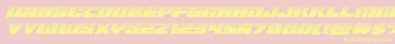 Capricushalf Font – Yellow Fonts on Pink Background