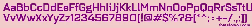 Quarcaextmedium Font – Purple Fonts on Pink Background