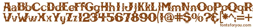 Cbgbfont Font – Brown Fonts on White Background