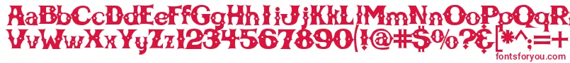 フォントCbgbfont – 赤い文字