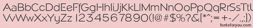 NapoliserialLightRegular Font – Black Fonts on Pink Background