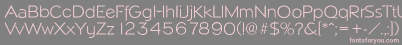 NapoliserialLightRegular Font – Pink Fonts on Gray Background
