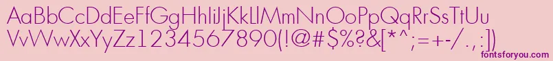 Шрифт AFuturicaltThin – фиолетовые шрифты на розовом фоне