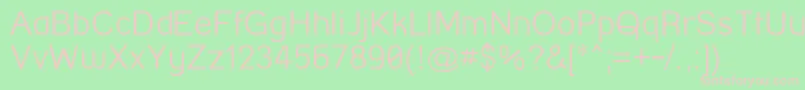 StreetCornerThin Font – Pink Fonts on Green Background