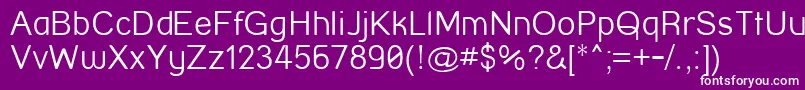 StreetCornerThin Font – White Fonts on Purple Background