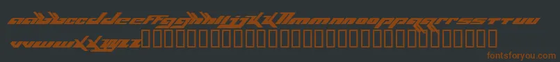 Bjork Font – Brown Fonts on Black Background