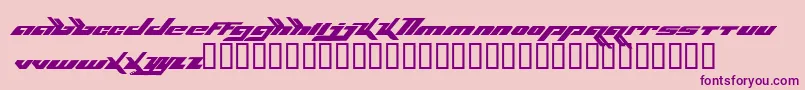 Bjork Font – Purple Fonts on Pink Background