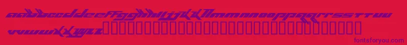 Bjork Font – Purple Fonts on Red Background
