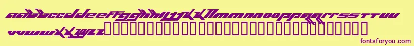 fuente Bjork – Fuentes Moradas Sobre Fondo Amarillo