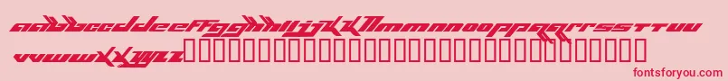 Bjork Font – Red Fonts on Pink Background