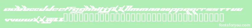 Bjork Font – White Fonts on Green Background