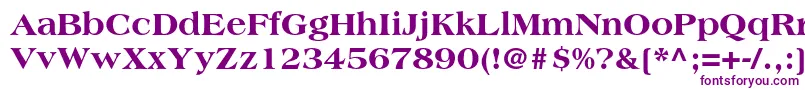 Шрифт AmericanastdExtrabold – фиолетовые шрифты на белом фоне