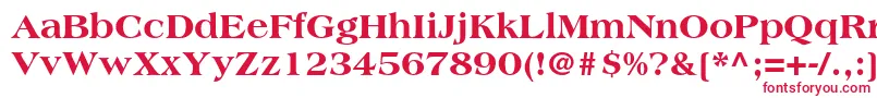 AmericanastdExtrabold Font – Red Fonts on White Background