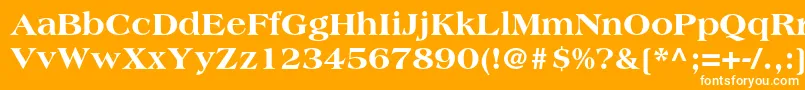 AmericanastdExtrabold Font – White Fonts on Orange Background