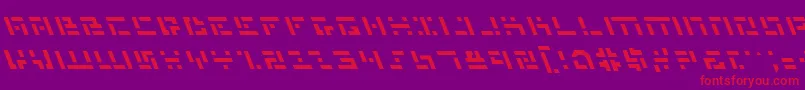 MissileManLeftalic Font – Red Fonts on Purple Background