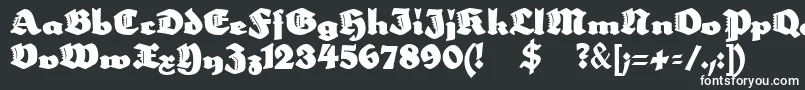 Шрифт Neptun – белые шрифты