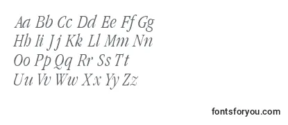 Review of the GaramondlightcondsskItalic Font
