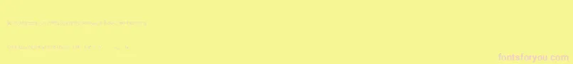 SakuraIrohanihoheto Font – Pink Fonts on Yellow Background