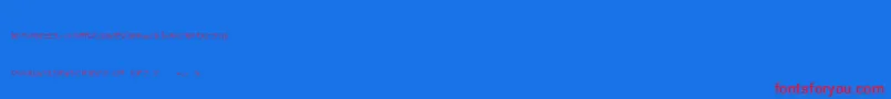 SakuraIrohanihoheto Font – Red Fonts on Blue Background