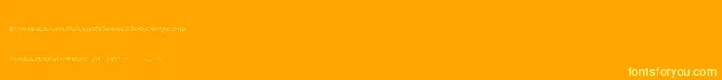 SakuraIrohanihoheto Font – Yellow Fonts on Orange Background