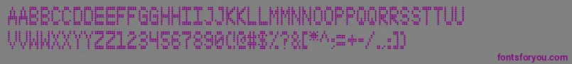 フォントS4qufx – 紫色のフォント、灰色の背景