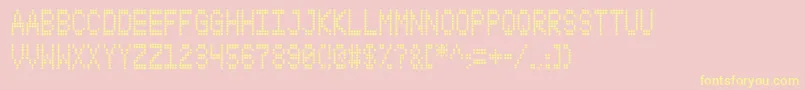 S4qufx Font – Yellow Fonts on Pink Background