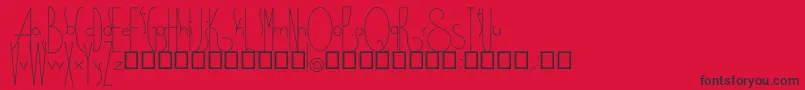 Spirituality Font – Black Fonts on Red Background