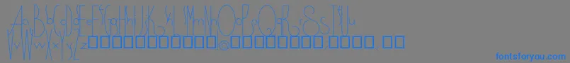 Spirituality Font – Blue Fonts on Gray Background