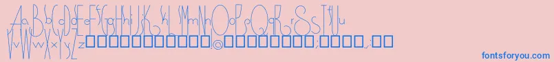 Spirituality Font – Blue Fonts on Pink Background