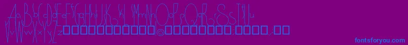 Spirituality Font – Blue Fonts on Purple Background